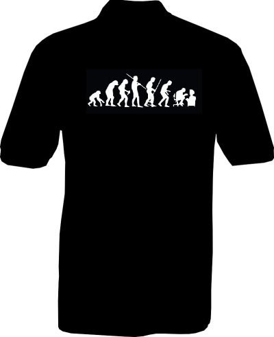 Polo-Shirt - human evolution - Rückseite