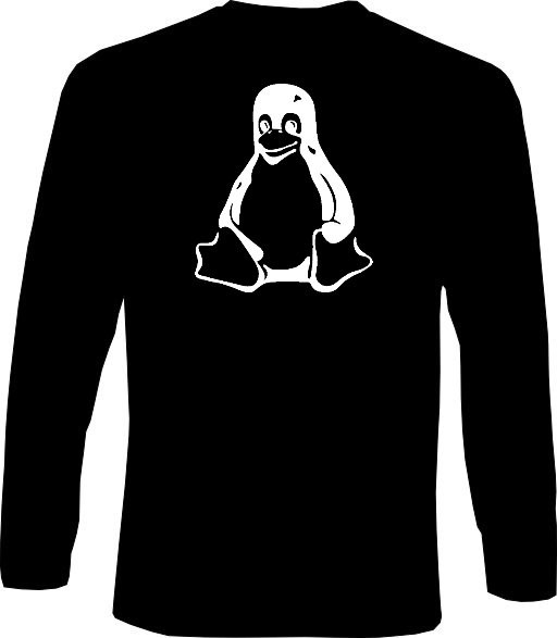 Langarm-Shirt - Tux Pinguin