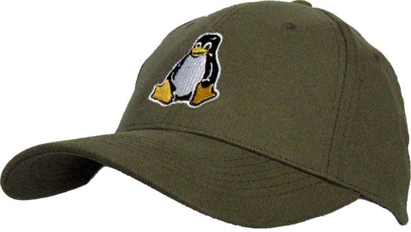 Baseballcap Tux - oliv-grün