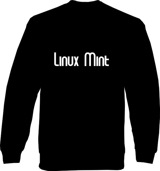 Sweat-Shirt - Linux Mint Schrift