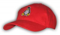 Baseballcap Tux - rot