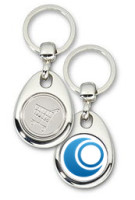 Schlüsselanhänger - Metall - openMandriva - Einkaufswagen-Chip