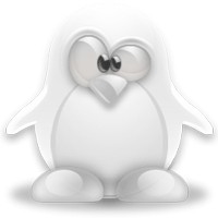 Notebook-Sticker - Shadow Tux