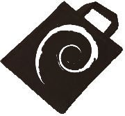 Baumwolltasche - Debian Swirl