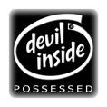PC-Sticker - devil inside schwarz