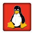 PC-Sticker - Linux - rot
