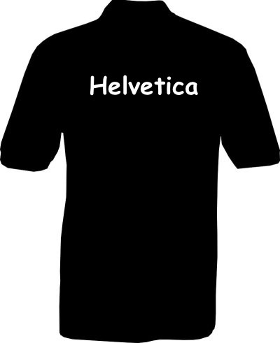 Polo-Shirt - Helvetica - Rückseite