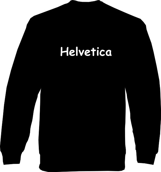 Sweat-Shirt - Helvetica