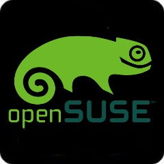 Tasten-Sticker - openSUSE - schwarz