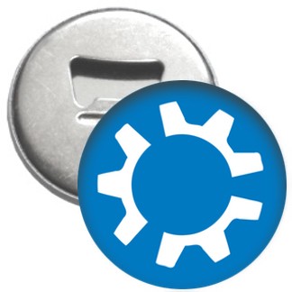 Flaschenöffner + Magnet - kubuntu Logo