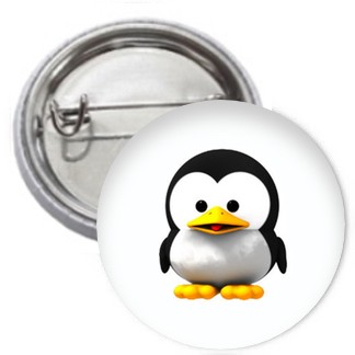 Ansteckbutton - Baby Tux